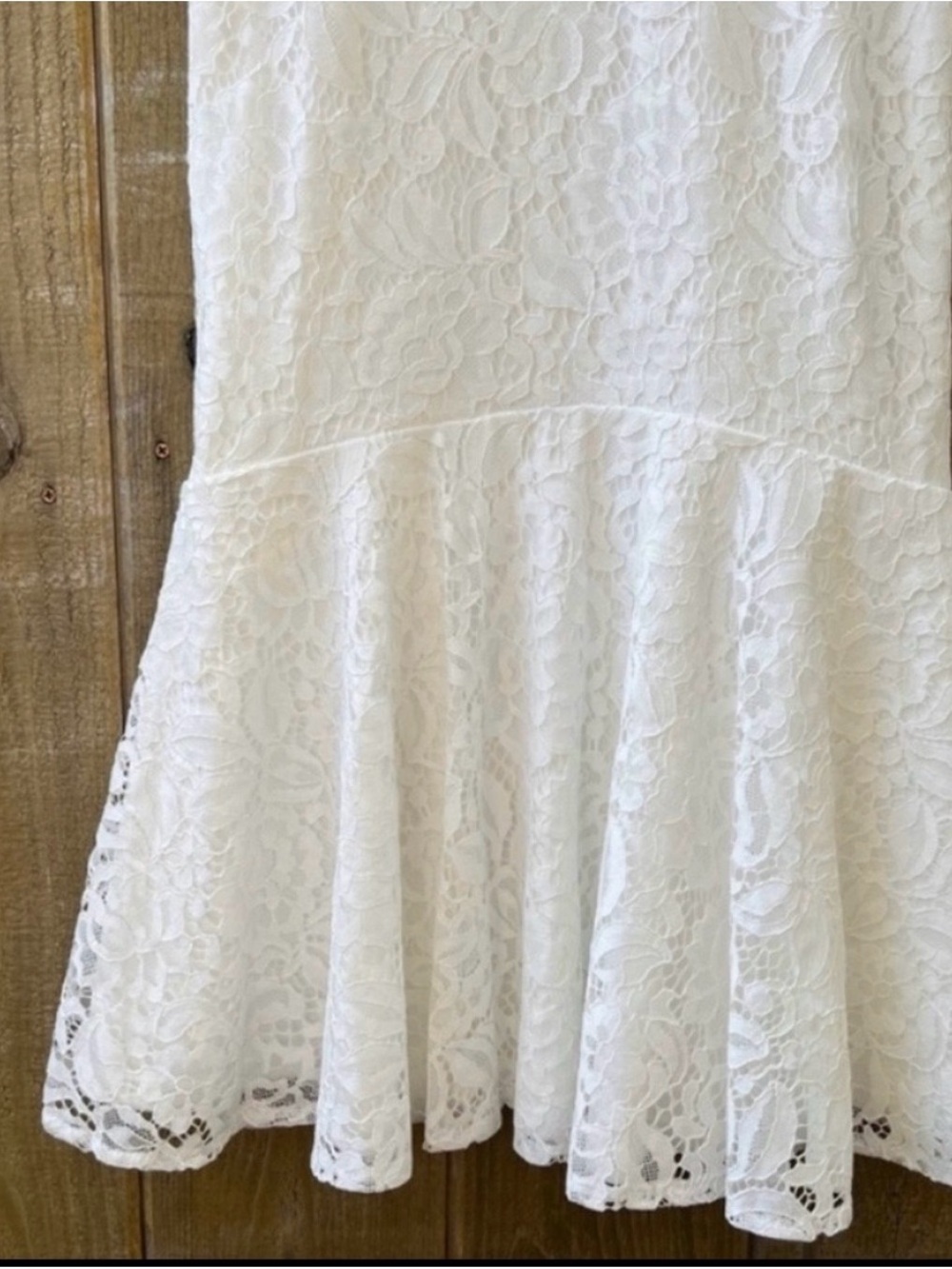 Lulu’s Found Your Love White Trumpet Lace Midi Dress NEW Medium - Picture 5 of 13